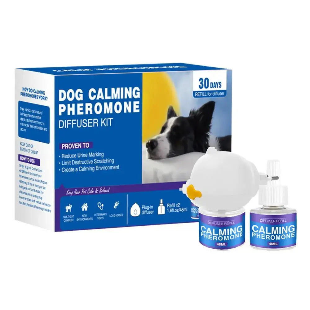 Dog Pheromones Calming Diffuser Appeasing Pheromone Diffuser To Calm Dogs Stop Stress Pet Health Supplies Reduce Aggression WLP Company