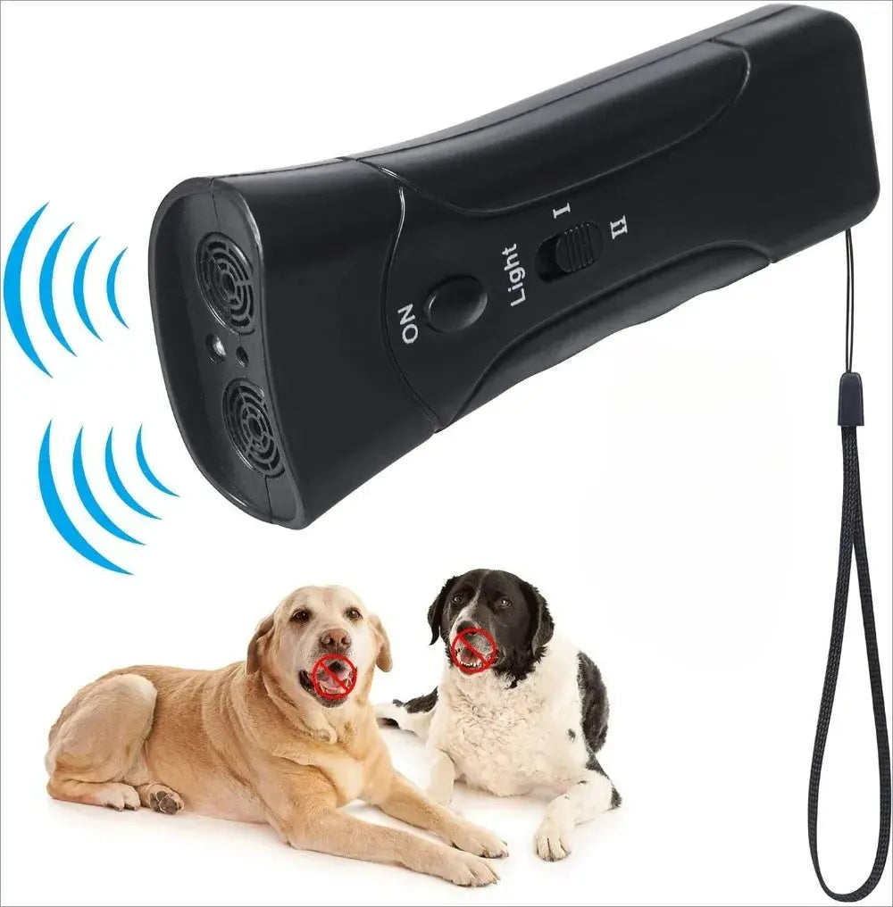 Dog Repeller Handheld Barking Stop Luminous Ultrasonic Dog Driver Sonic Pets Bark Deterrent Device Anti Bark Dog WLP Company