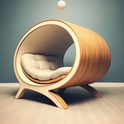 modern cat house Semi-Enclosed Cat House - Unique Design for Comfort and Style WLP Company