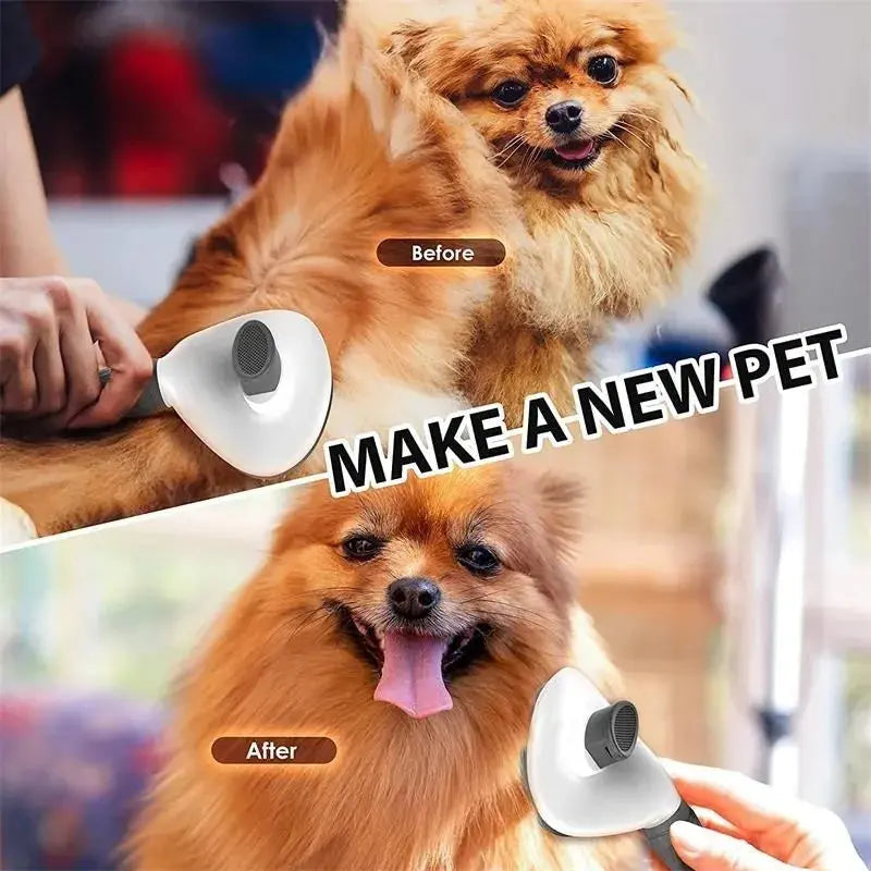 Self Cleaning Pet Hair Remover Brush | Reduce Shedding | Grooming Tool for Dogs and Cats WLP Company