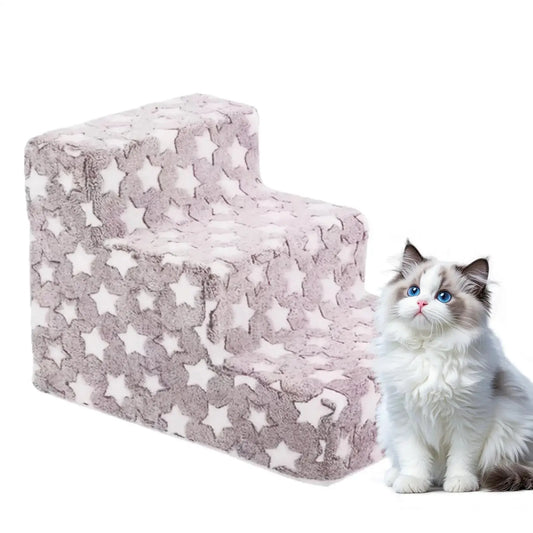 Pet Steps High Density Foam 3 Steps Dog Stairs Ramps for Small Cats dog Climbing Removable Non-Slip Pet Ramp Washable Cat Ladder WLP Company
