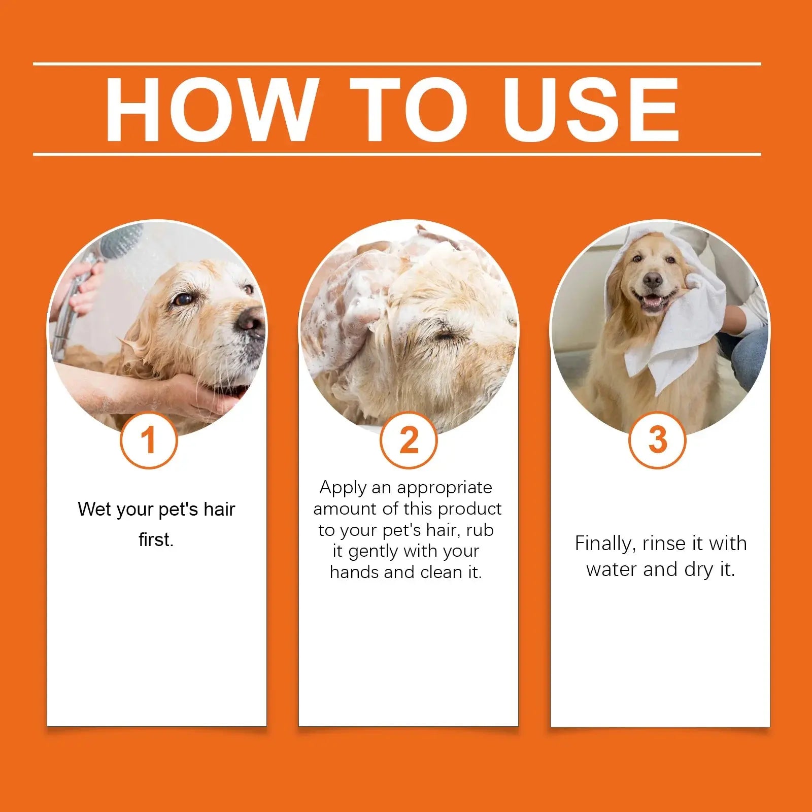 Natural Pet Shampoo for Dogs & Cats, Coconut Oil Derivative Formula WLP Company