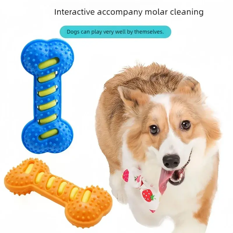 Pet Dog Chew Toy Teeth Cleaning Molar Stick Rubber Bone Toy Puppy Interactive Stick Dog Chewing Bite Toys WLP Company