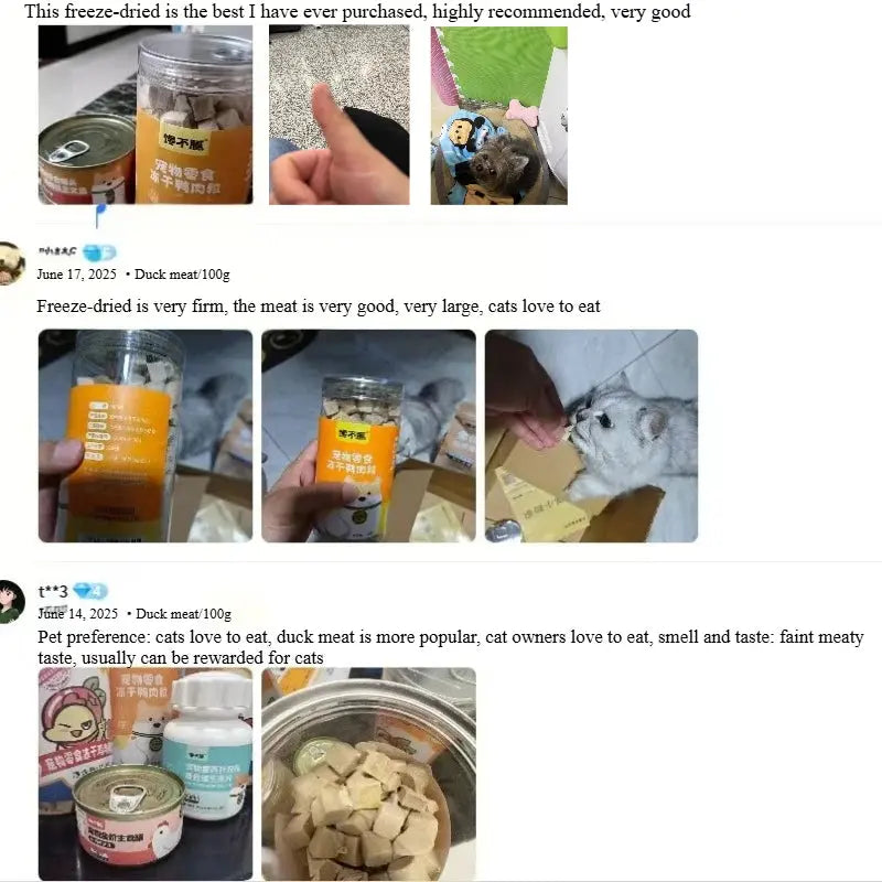 dog treats chanbuni Dog Snack Feeding Food Snacks Dogs Chicken Breast Freeze-Dried Duck Meat Treats Reward Teeth Grinding Raw Bones WLP Company