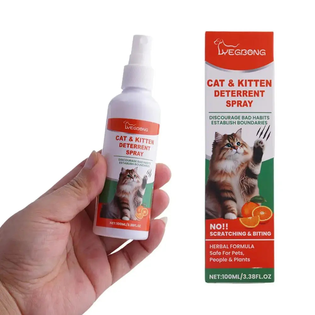 No Scratch Spray Repel Urinating Stop Sofa Chewing Gnawing Forbidden Area Natural Scratch Training Pet Training Liquid For Cats WLP Company