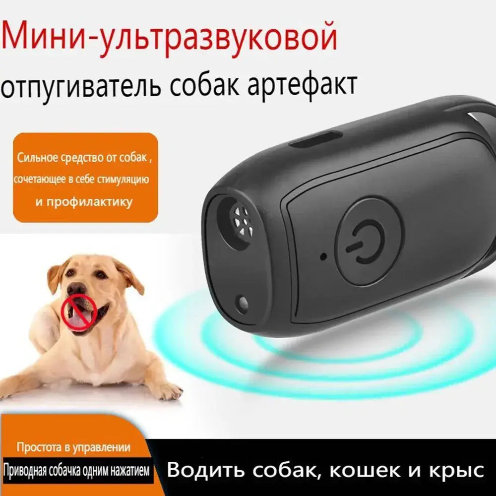 Ultrasonic Dog Repeller Mini Portable USB Charging Distance Training Device with LED-Defense for Outdoor Dog Behavior Control WLP Company