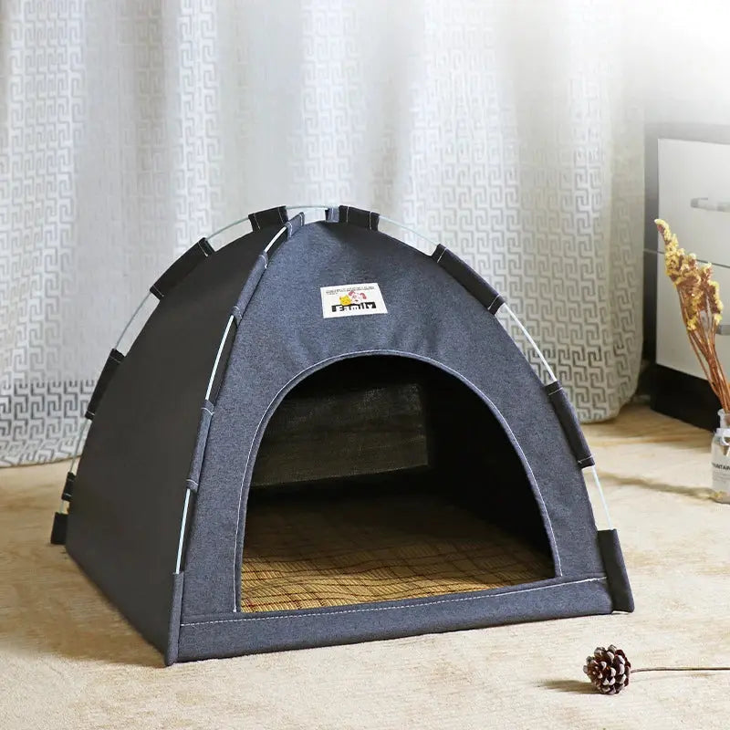 Foldable Cat House Pet Tent Four Seasons Universal Cat and Dog Pet Nest Summer Cool Mat Outdoor Portable Foldable Breathable WLP Company