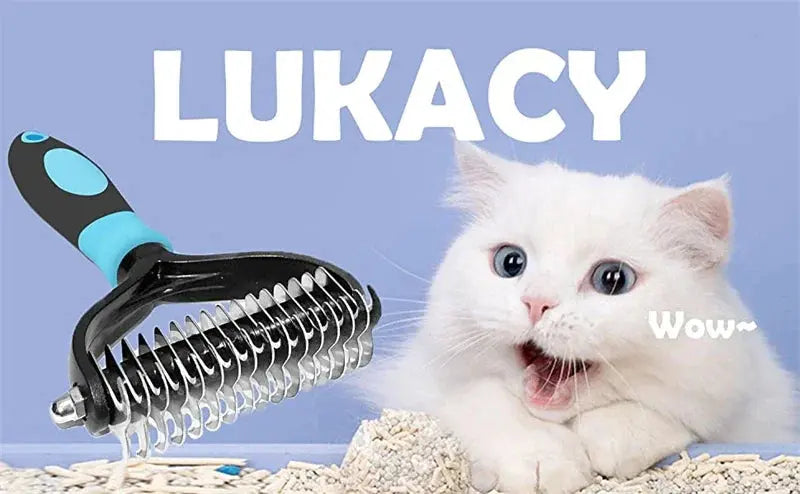 Professional Pet Deshedding Brush | 2 Sided | Reduce Shedding - PetGroom WLP Company