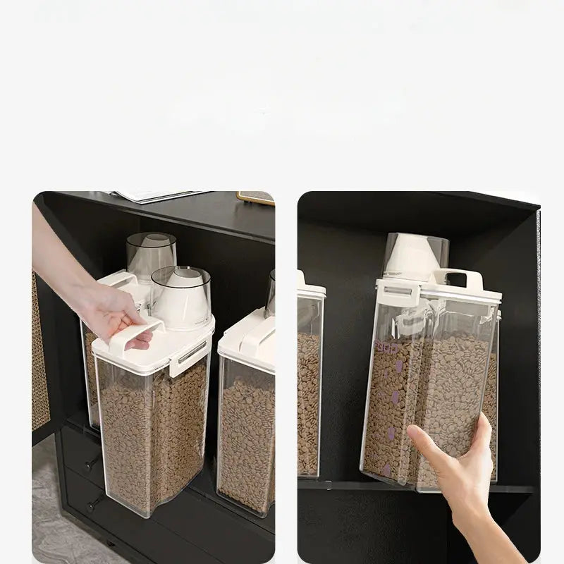 Sealed Cat Food Storage Bucket Vacuum Preservation Tank for Dog Food Moisture-proof and Dehumidifying Pet Dog Snack Storage Box WLP Company