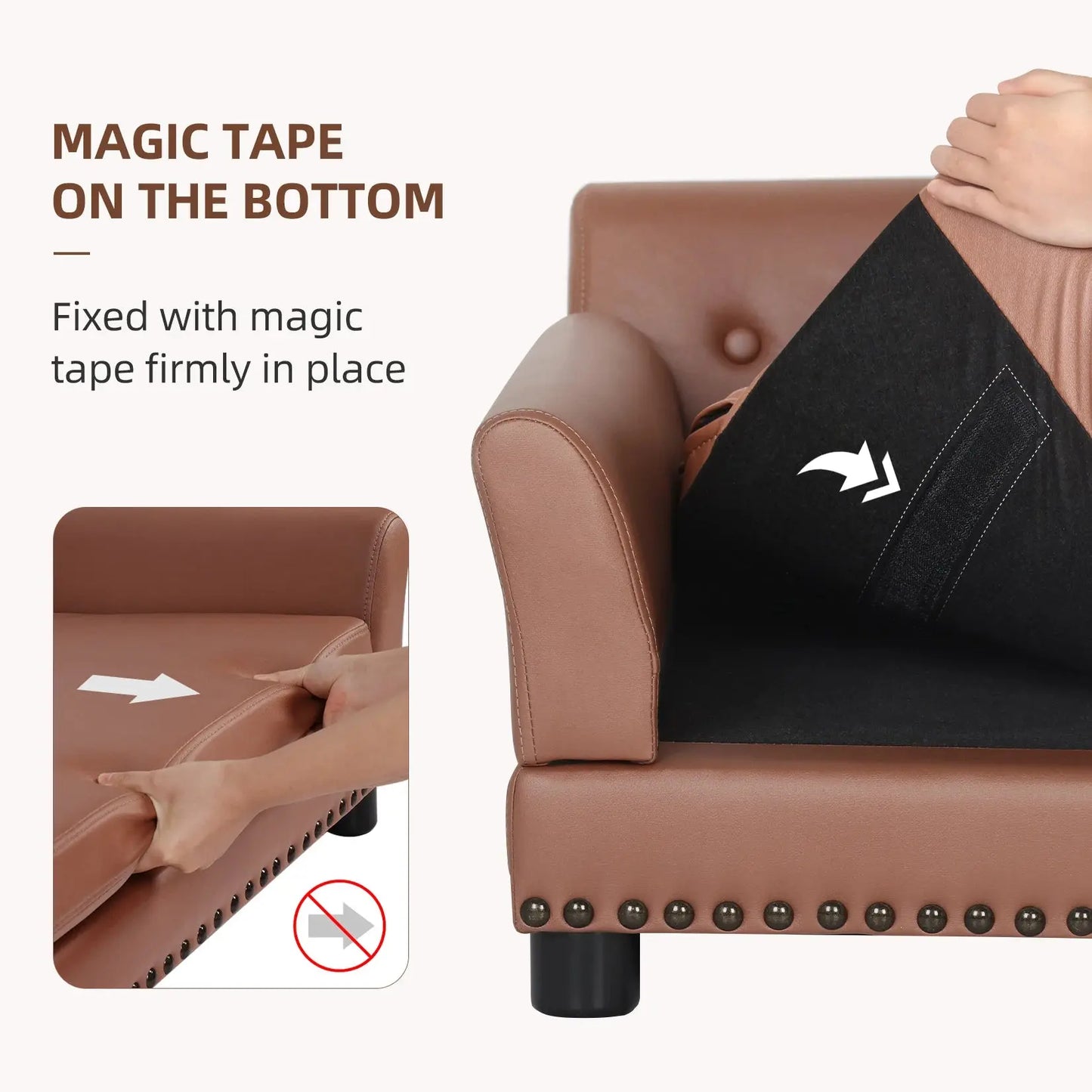 Pet Sofa Bed: BingoPaw Waterproof Sofa-type Dog Bed Pet Snuggle Lounge Bed with Removable Cushion WLP Company