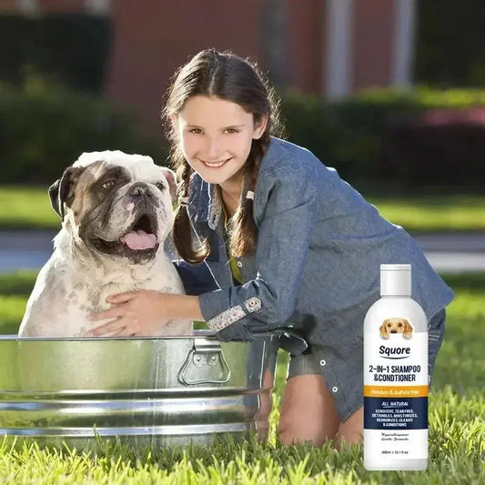 Puppy Shampoo And Conditioner 2 In 1 Natural Moisturizing Shampoo Moisturizing Dog Shampoo For Sensitive Skin PH Balanced WLP Company