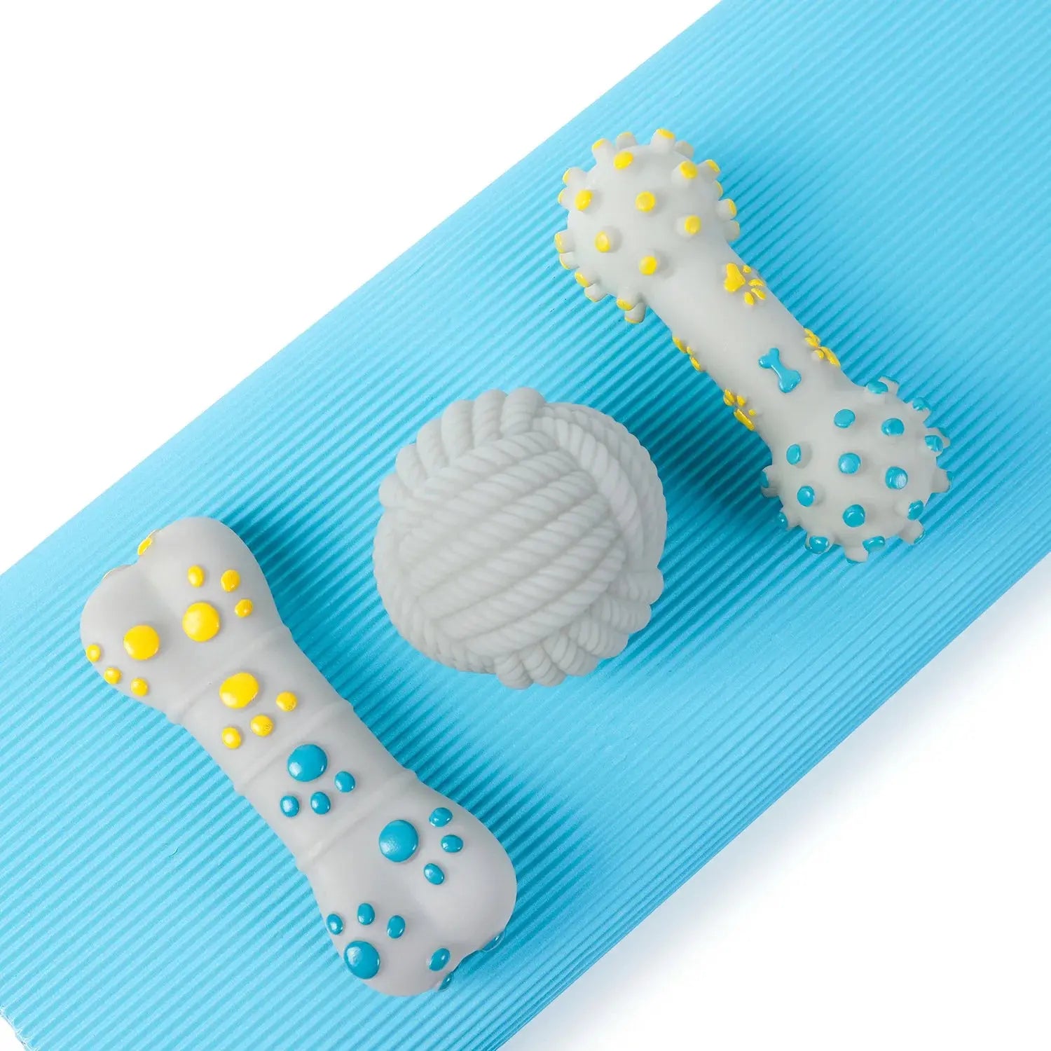 dog toys Dog sound Toys Chew bone stick ball Interactive bone barbell pet cat Summer Anti-stress Educational Walking Barking Toy Supplies WLP Company