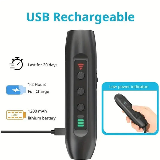 Ultrasonic Pet Dog Repellent, Portable Handheld Anti Bite and Anti Barking Drive Stick with LED Flashlight Pet Repellent WLP Company