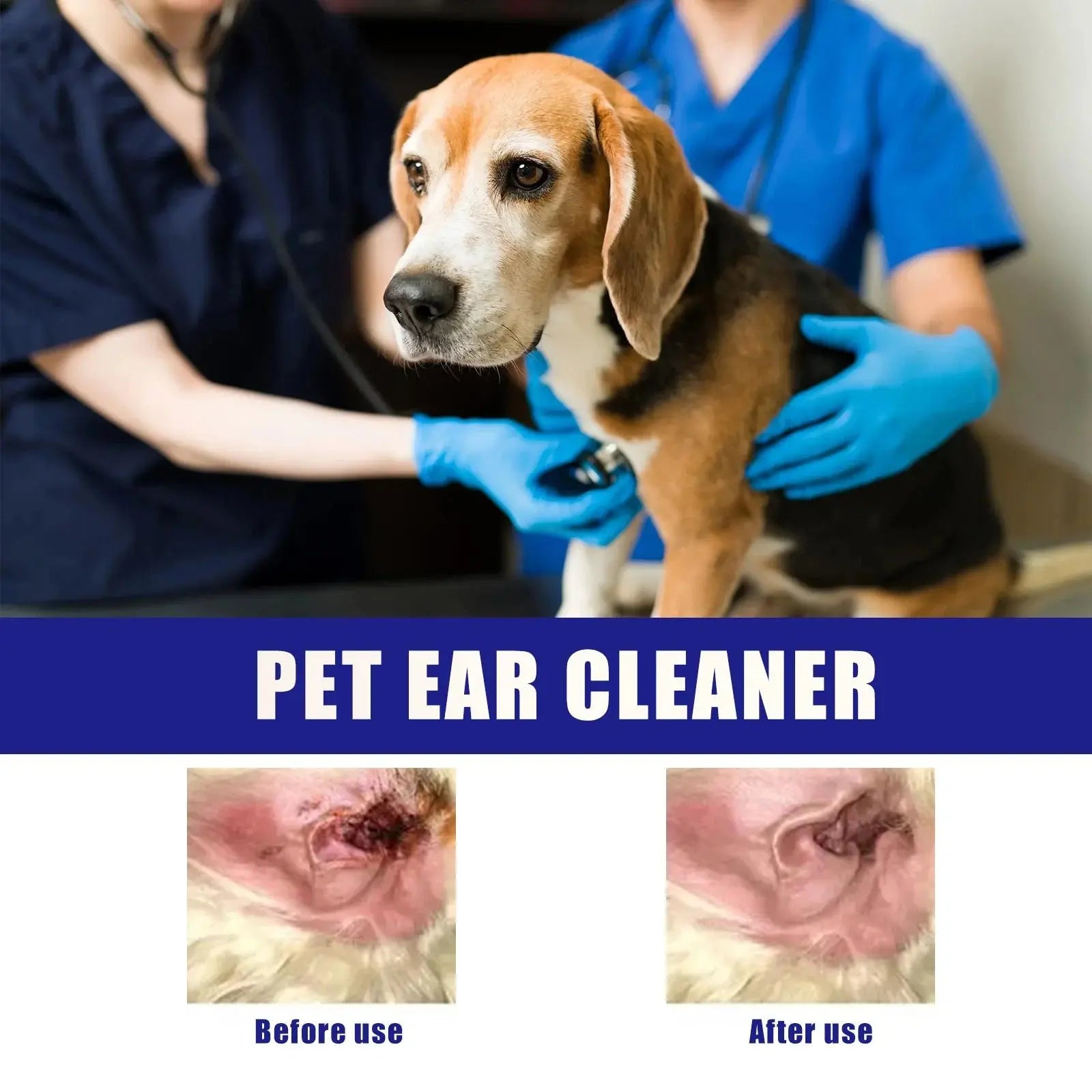 50 ml Pet Ear Drops Gentle Cleaning Ear Mites And Earwax In Cats & Dogs Inhibiting Ear Bacteria WLP Company