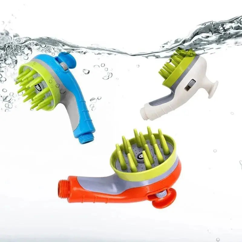 pet bath nozzle Practical dog bath massage nozzle pressure thickened pet shower nozzle flower shower special multi-function pet bath spray WLP Company
