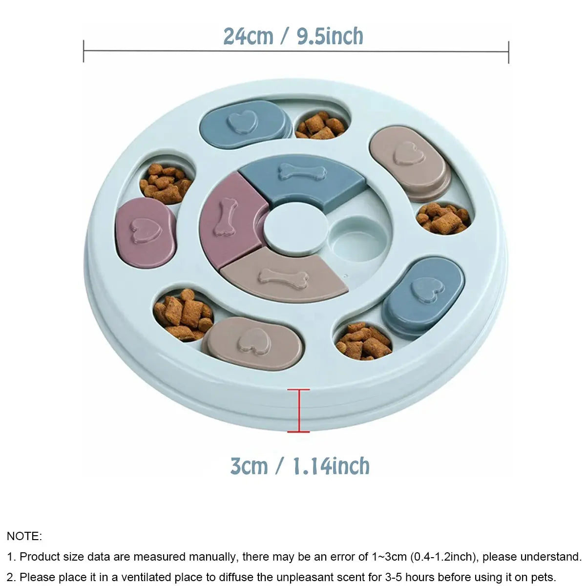 interactive dog bowl Puzzled Interactive Feeding Bowl for Dogs WLP Company