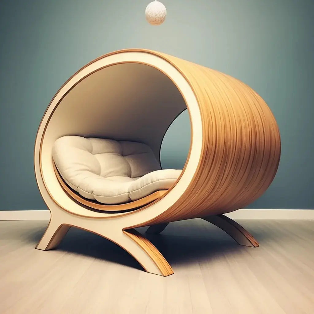 modern cat house Semi-Enclosed Cat House - Unique Design for Comfort and Style WLP Company