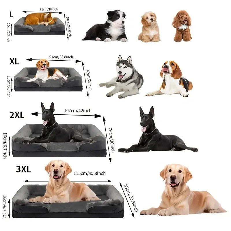 extra large dog bed Orthopedic Dog Bed Washable Sofa Bed WLP Company