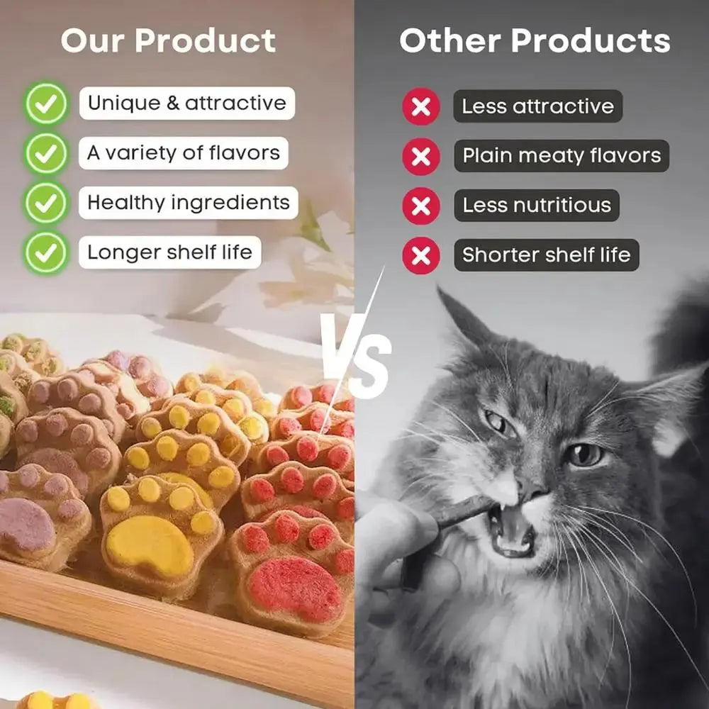 Pet Cat Snacks Freeze-dried Cats Snacks Cat Claw Snacks Cat Dog Universal Snacks Train To Get Rewarded Pet Treats Kitty Food WLP Company