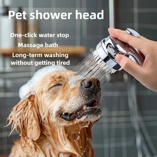 Dog Shower Head Pet Bath Sprayer with Scrubbing Brush Massage Foaming Device for Cat and Dog Washing WLP Company