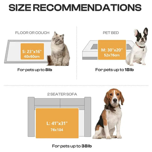 2PCS Soft Fluffy High Quality Pet Blanket Cute Cartoon Pattern Paw Print Dog Pet Mat Warm and Comfortable Blanket for Cat Dogs WLP Company