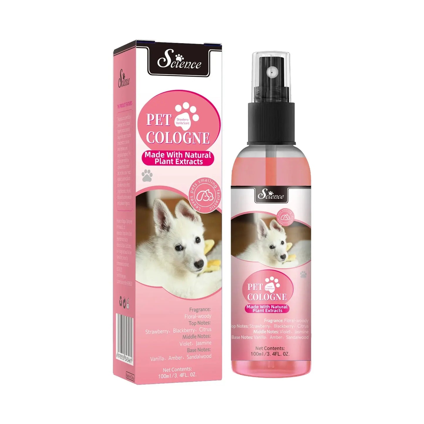 pet deodorizing spray 100 Ml Pet Deodorizing Perfume Spray, Cats & Dogs Eliminating Odors Natural Long-Lasting Fragrance (Lemon, Orange And Lavender) WLP Company