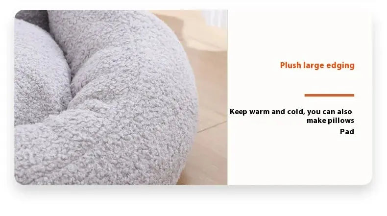 Winter Dog Kennel Can Be Disassembled and Washed, Thickened Cat Warmth Cat Kennel Teddy Fur Warm and Comfortable Pet Supplies WLP Company