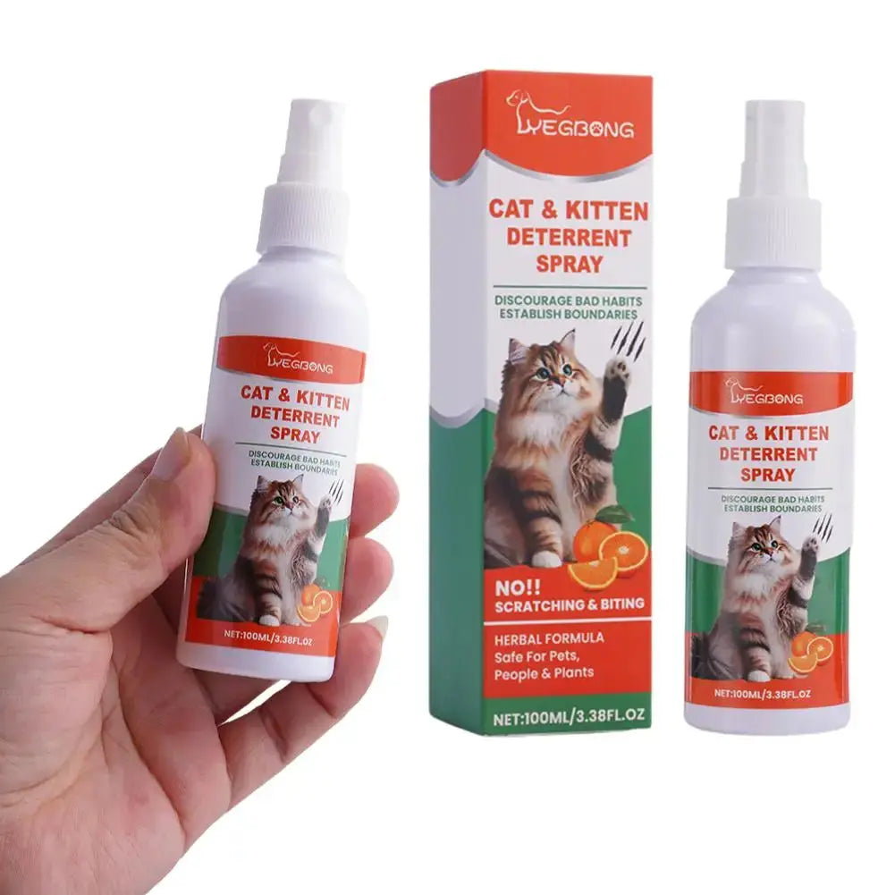 No Scratch Spray Repel Urinating Stop Sofa Chewing Gnawing Forbidden Area Natural Scratch Training Pet Training Liquid For Cats WLP Company