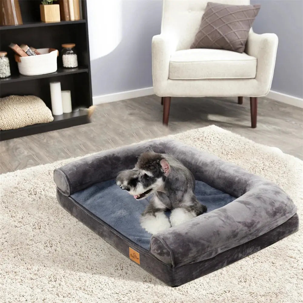 XXXL Large Calming Dog Bed Orthopedic Memory Foam Sofa Couch Waterproof Removable Cover Plush Mat for Small Medium Large Dogs WLP Company