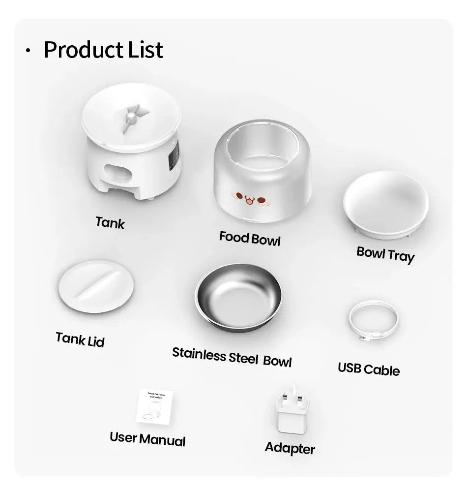 Remotely Controlled Feeding ROJECO 3L Smart Pet Feeder WLP Company