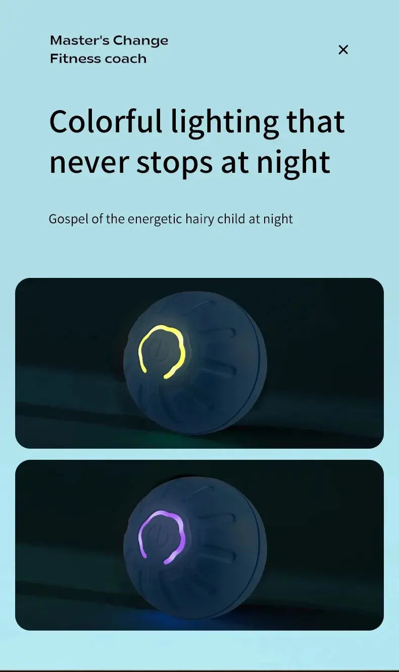 Smart Dog Toy Ball Electronic Interactive Pet Toy Moving Ball USB Automatic Moving Bouncing for Puppy Birthday Gift Cat Product WLP Company
