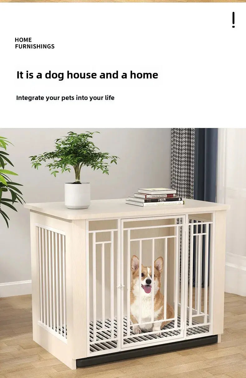 Heavy Duty Dog Cage Large Dogs Cage - High Strength Steel and Wood WLP Company