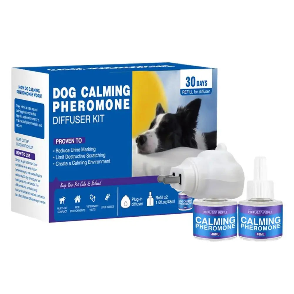 Dog Pheromones Calming Diffuser Appeasing Pheromone Diffuser To Calm Dogs Stop Stress Pet Health Supplies Reduce Aggression WLP Company