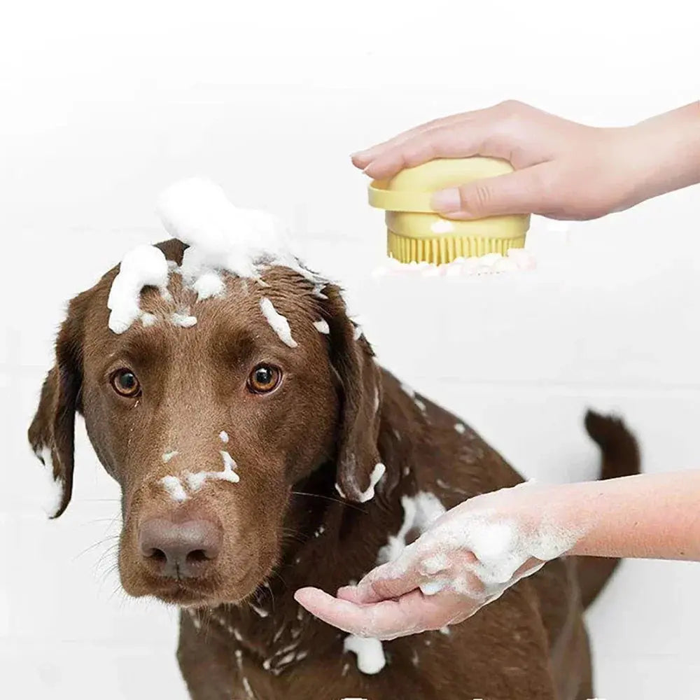 Silica Gel Dog Paws Cleaner Grooming Bathroom Puppy Sprayer Bathtub for Dogs Soft Pet Accessories Brush Safety Multifunction WLP Company