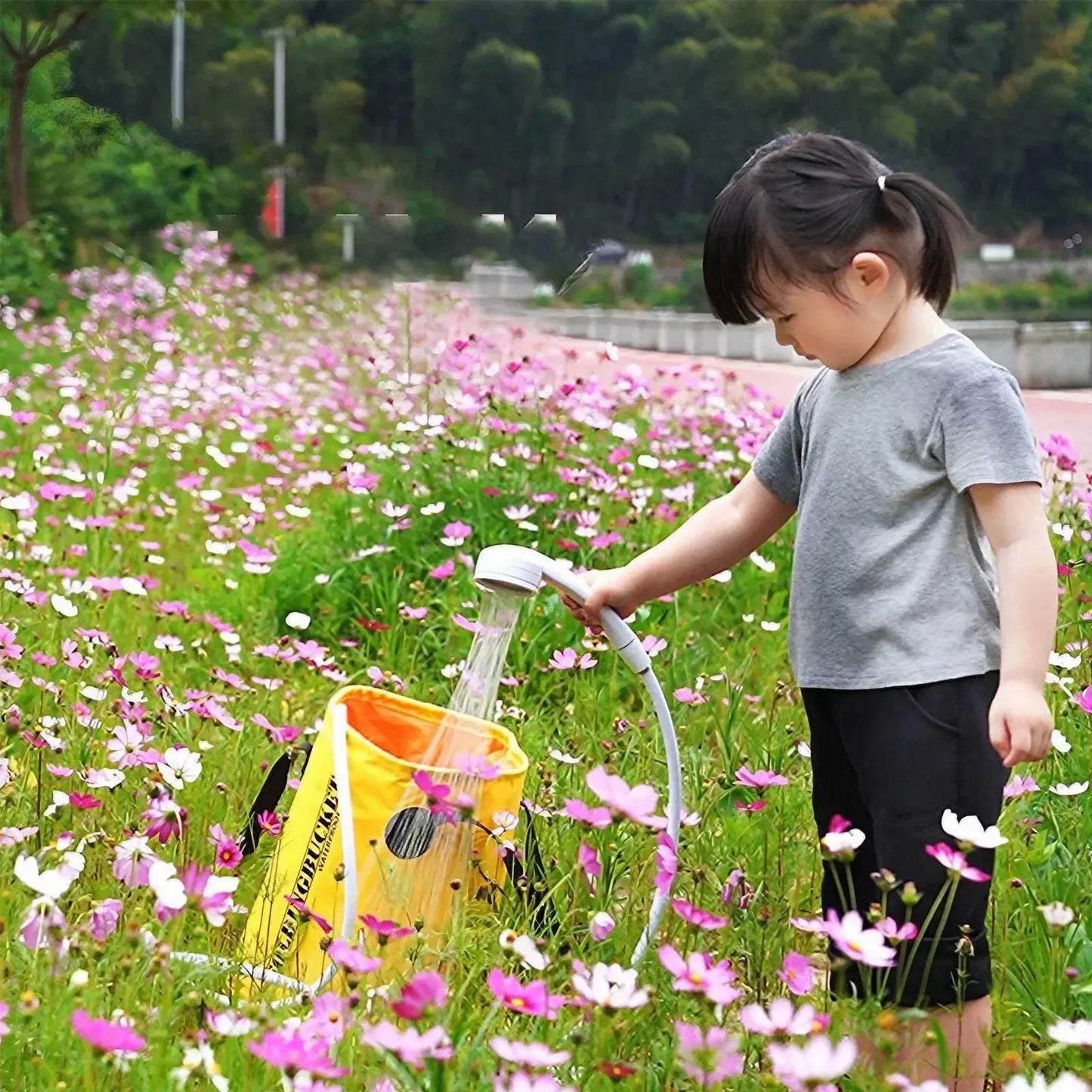 Portable Rechargeable Outdoor Shower, Handheld Compact Design, Gentle Shower Stream for Car Washing, Flower Watering, Bathing WLP Company