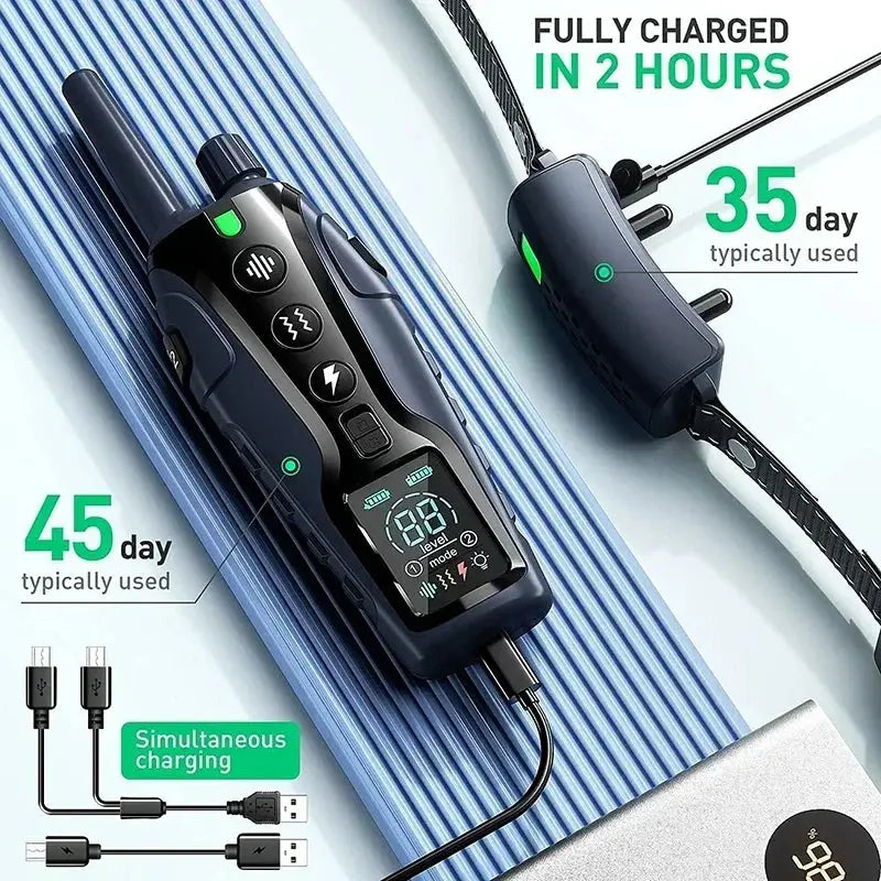 1000m Smart Dog Training Collar with Remote Electric Shocker Suitable for Preventing Dog Barking Pet Behavior Training Supplies WLP Company