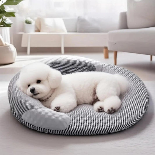 Dog Cooling Pad Mat with Pillow for Pet Puppy Cat Ice Cold Bed Sleeping Dog Cooling Mat Accessories Detachable Washable Mattress WLP Company