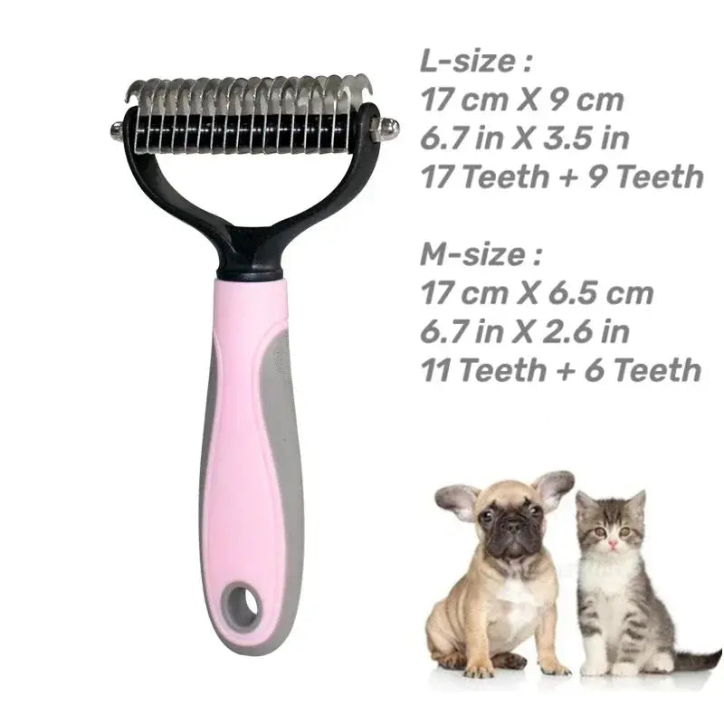 Professional Pet Deshedding Brush | 2 Sided | Reduce Shedding - PetGroom WLP Company