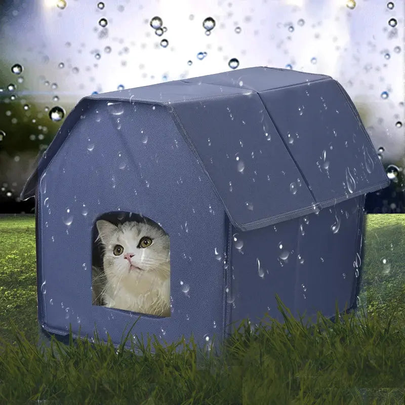 outdoor cat nest Outdoor Stray Cat Nest Waterproof Breathable Oxford Cloth Foldable Cat Kennel WLP Company