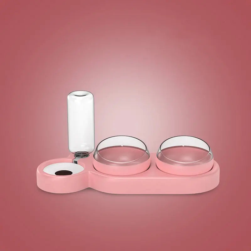 Triple Cat Bowl with Automatic Water Feeder WLP Company