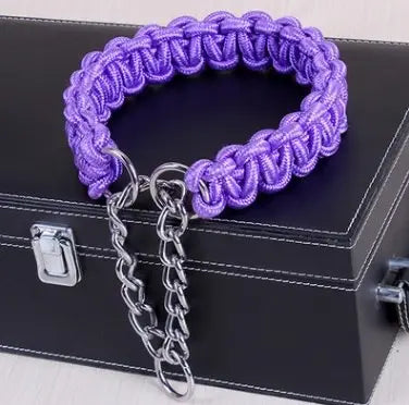 braided nylon dog collar Durable & Stylish Bright Braided Nylon Dog's Collar WLP Company