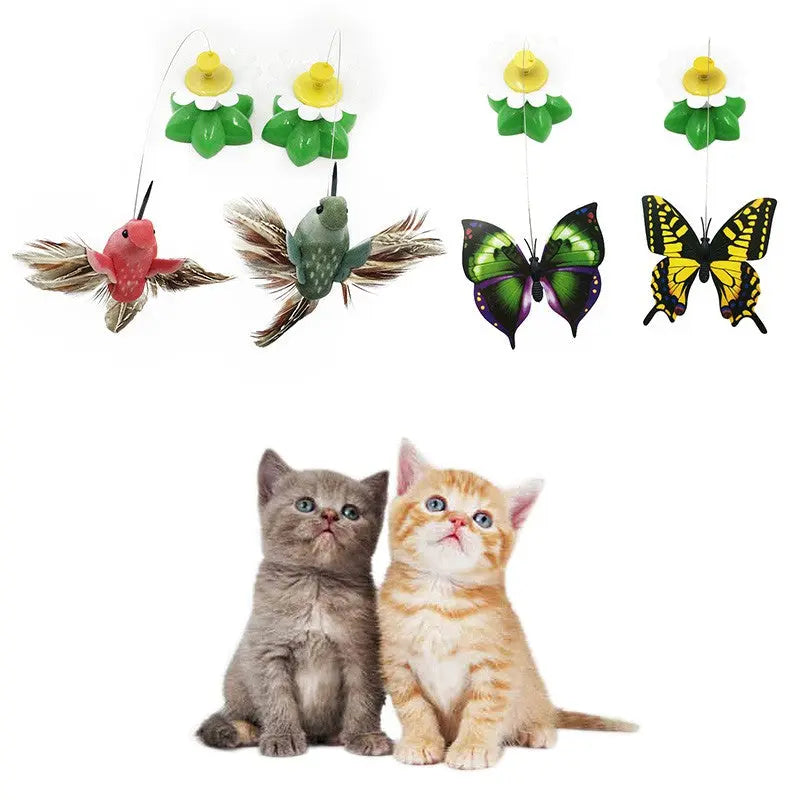 colorful cat toy Rotating Butterfly Cat Toy - Ultimate Feline Entertainment WLP Company