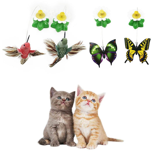 Colorful Rotating Butterfly Cat Toy - Ultimate Feline Entertainment