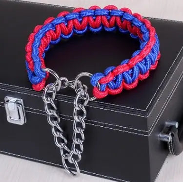braided nylon dog collar Durable & Stylish Bright Braided Nylon Dog's Collar WLP Company