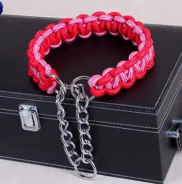 braided nylon dog collar Durable & Stylish Bright Braided Nylon Dog's Collar WLP Company