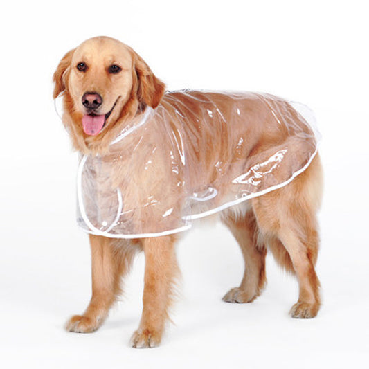 Transparent Autumn Dog Raincoat