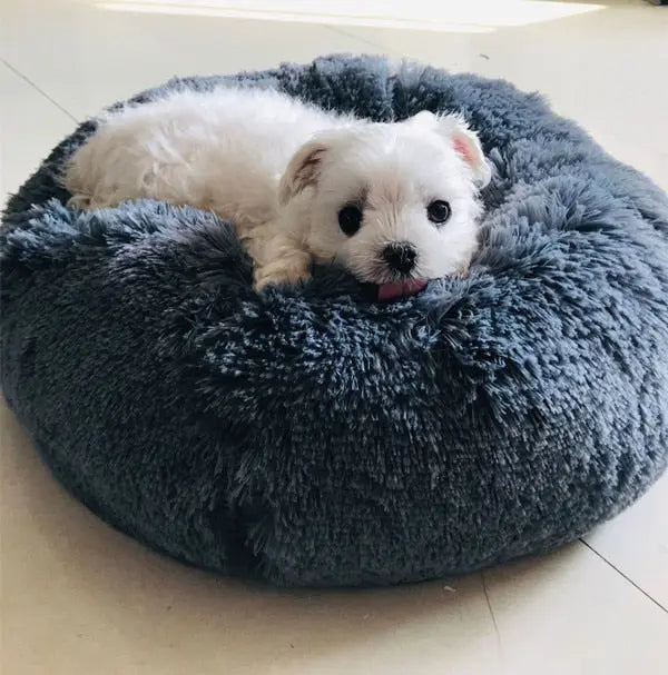 fluffy pet bed Pet's Round Shaped Fluffy Bed WLP Company