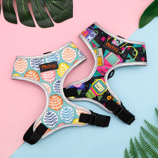 Breathable Printed Nylon Dog Harness Vest