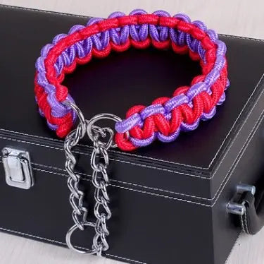 braided nylon dog collar Durable & Stylish Bright Braided Nylon Dog's Collar WLP Company