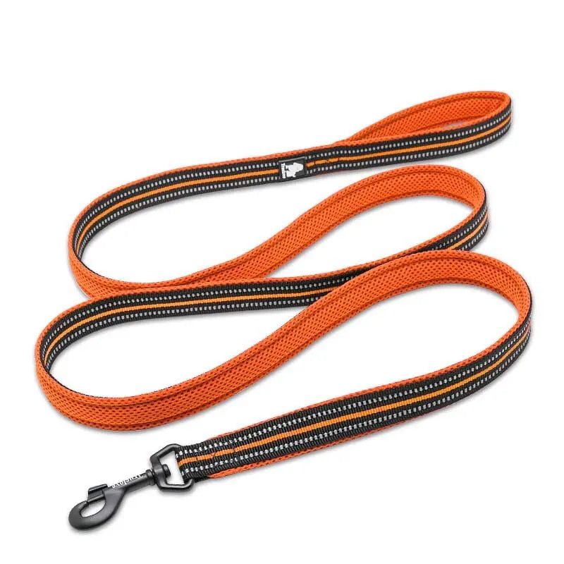 soft dog leash Nylon Dog Leash with Reflective Stripes WLP Company